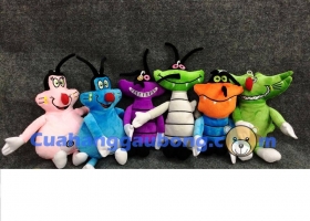 Cửa hàng gấu bông - Gia đình mèo Oggy nhồi bông ngộ nghĩnh