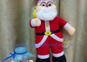Cửa hàng gấu bông - Ông gìa noel nhồi bồng Merry Chrismas tưng bừng đón giáng sinh