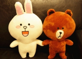 Cửa hàng gấu bông - Gấu Brown và Thỏ Cony nhồi bông - cặp đôi trời sinh tại Cửa hàng gấu bông