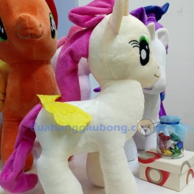 Ngựa pony nhồi bông kem