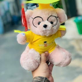 Gấu bông in logo theo yêu cầu của trung tâm toán tư duy Vinabacus 