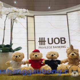 Gấu bông theo yêu cầu Phiên bản đặc biệt dành cho khách hàng VIP của Ngân Hàng UOB 